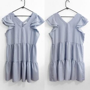 Gibson Latimer Tiered Seersucker Dress